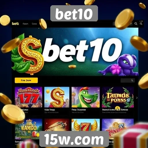 Experiência mobile no site de jogos bet10