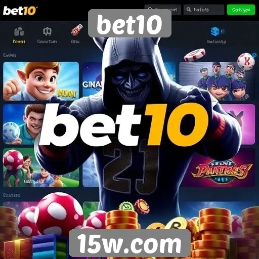 Variedade de jogos disponíveis no bet10
